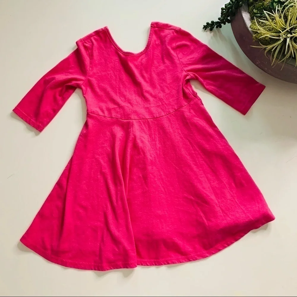 Old Navy Bundle 2 Barbie Pink Girls Casual Dresses 4T toddler